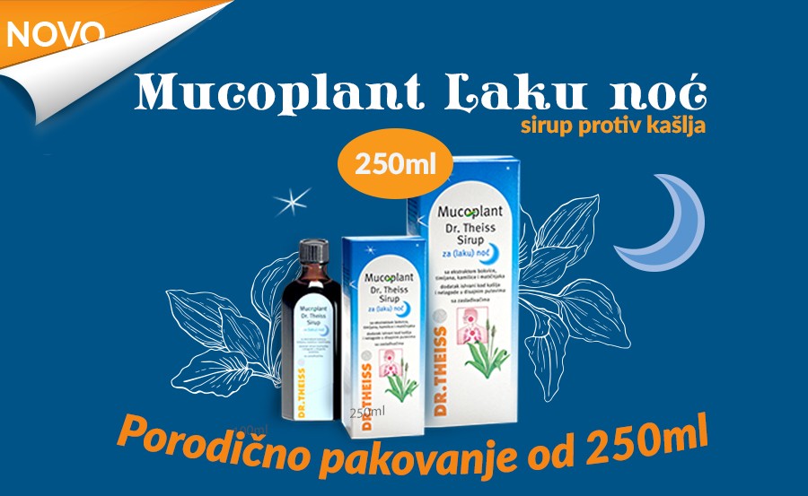 Mucoplant sirup za laku noć sada u pakovanju od 250ml