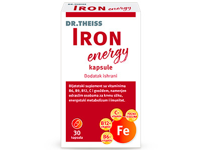 Dr Theiss Iron energy kapsule sa gvožđem